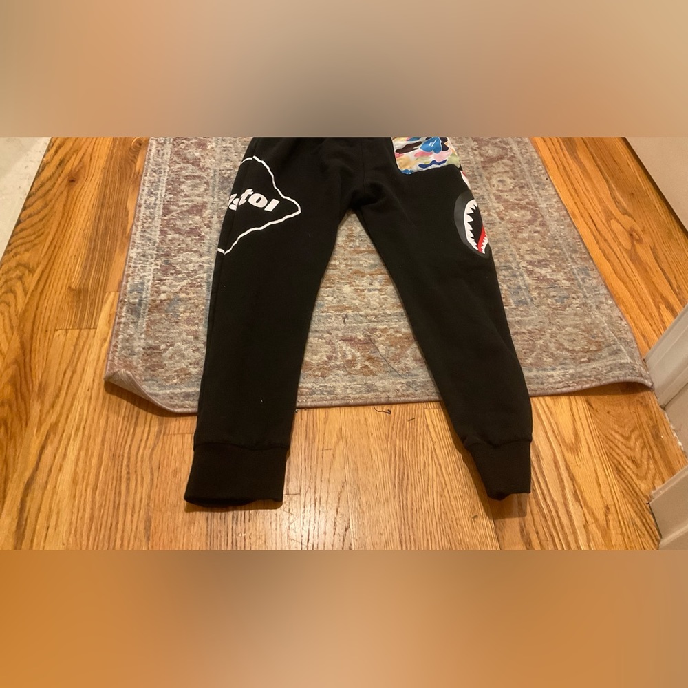 BAPE X Bristol FC sweat pants.